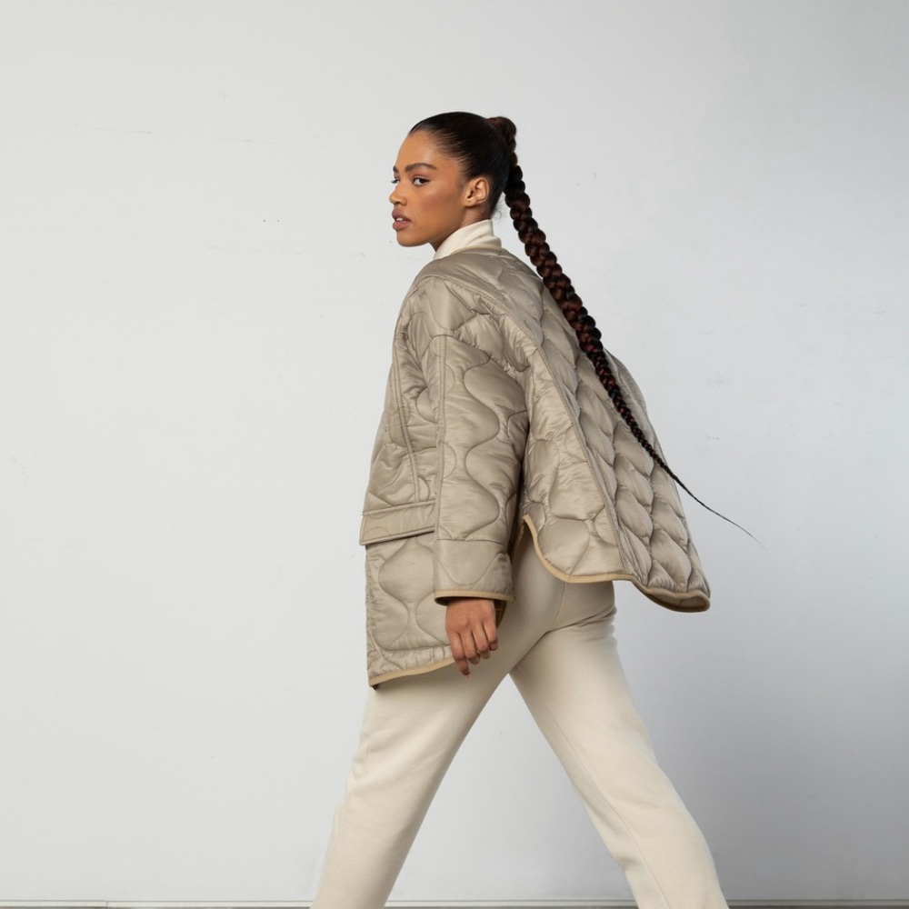 Oak + Fort Quilted Jacket (Almost new!)